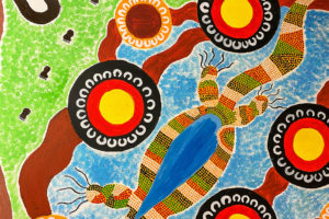 Aboriginal artwork by CDP participants